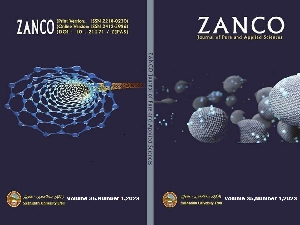 					View Vol. 35 No. 1 (2023): Zanco Journal of Pure and Applied Sciences
				