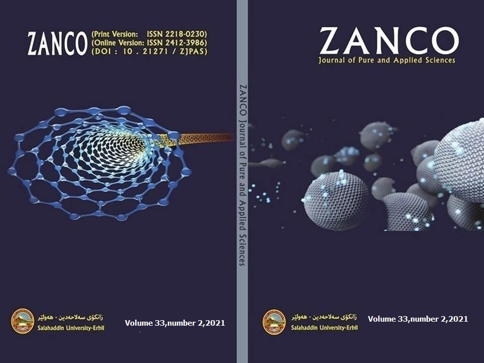 					View Vol. 33 No. 2 (2021): Zanco Journal of Pure and Applied Sciences
				
